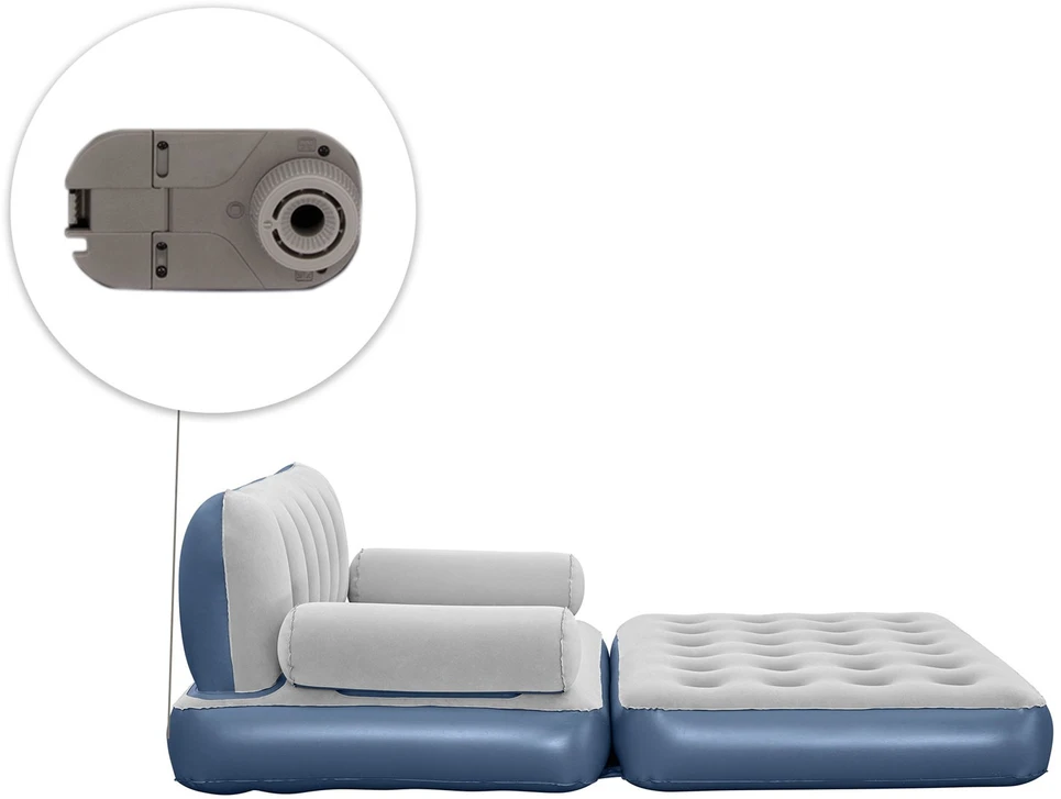 Bestway Pripučiama 3-1 poilsio sofa, pilkos spalvos