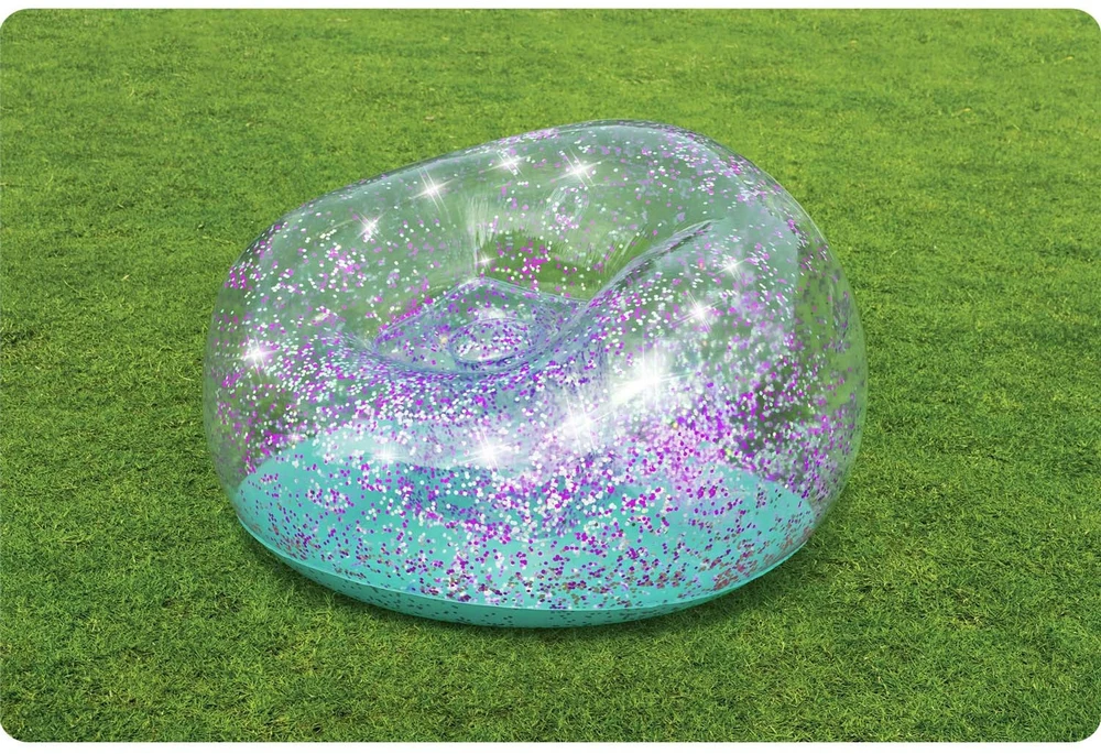 „Bestway Glitter“ kėdė pripučiama „Pouffe Glitter Dream 114 x 112 x 66cm 75115“