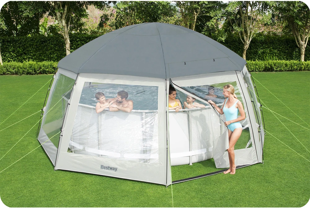 Bestway 2 viename BASEINO UŽDENGIMAS - baseino paviljonas ir sodo pavėsinė 58612