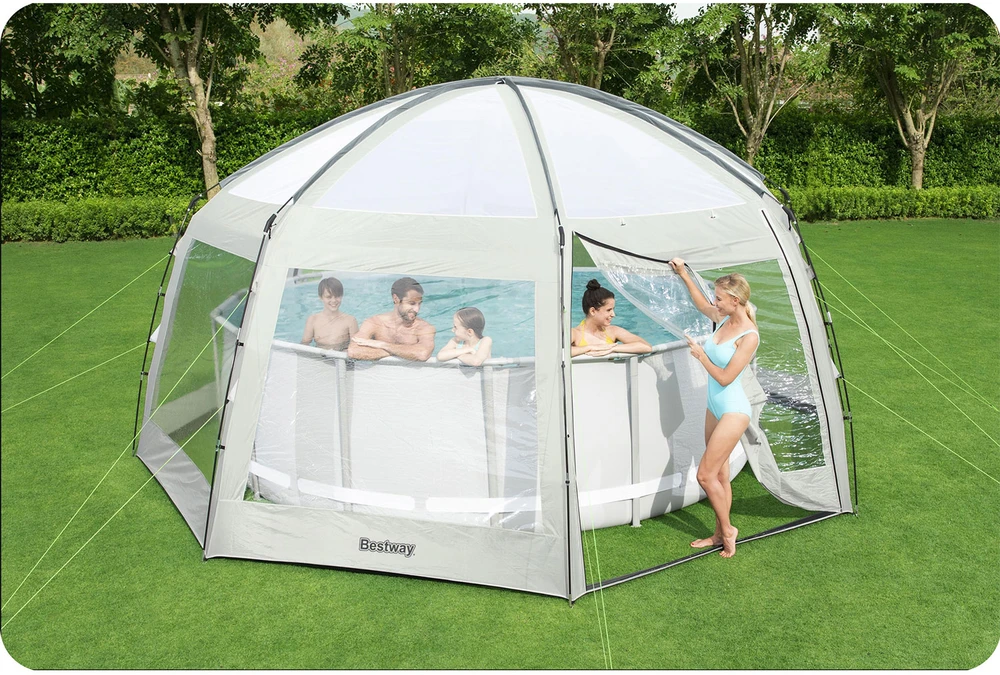 Bestway 2 viename BASEINO UŽDENGIMAS - baseino paviljonas ir sodo pavėsinė 58612