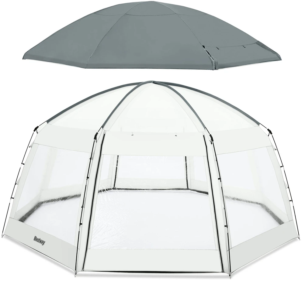 Bestway 2 viename BASEINO UŽDENGIMAS - baseino paviljonas ir sodo pavėsinė 58612