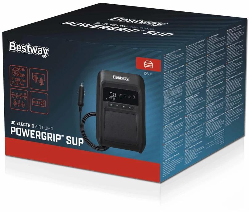 Elektrinis siurblys Bestway POWERGRIP. juodas. 22 x 16 x 9 cm