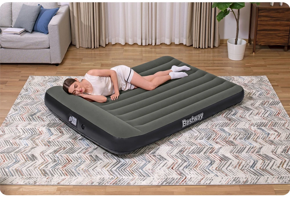 Bestway Pripučiamas čiužinys Tritech Airbed Queen su integruota pompa 67930 2.03m x 1.52m x 30cm