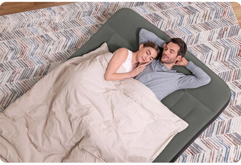 Bestway Pripučiamas čiužinys Tritech Airbed Queen su integruota pompa 67930 2.03m x 1.52m x 30cm