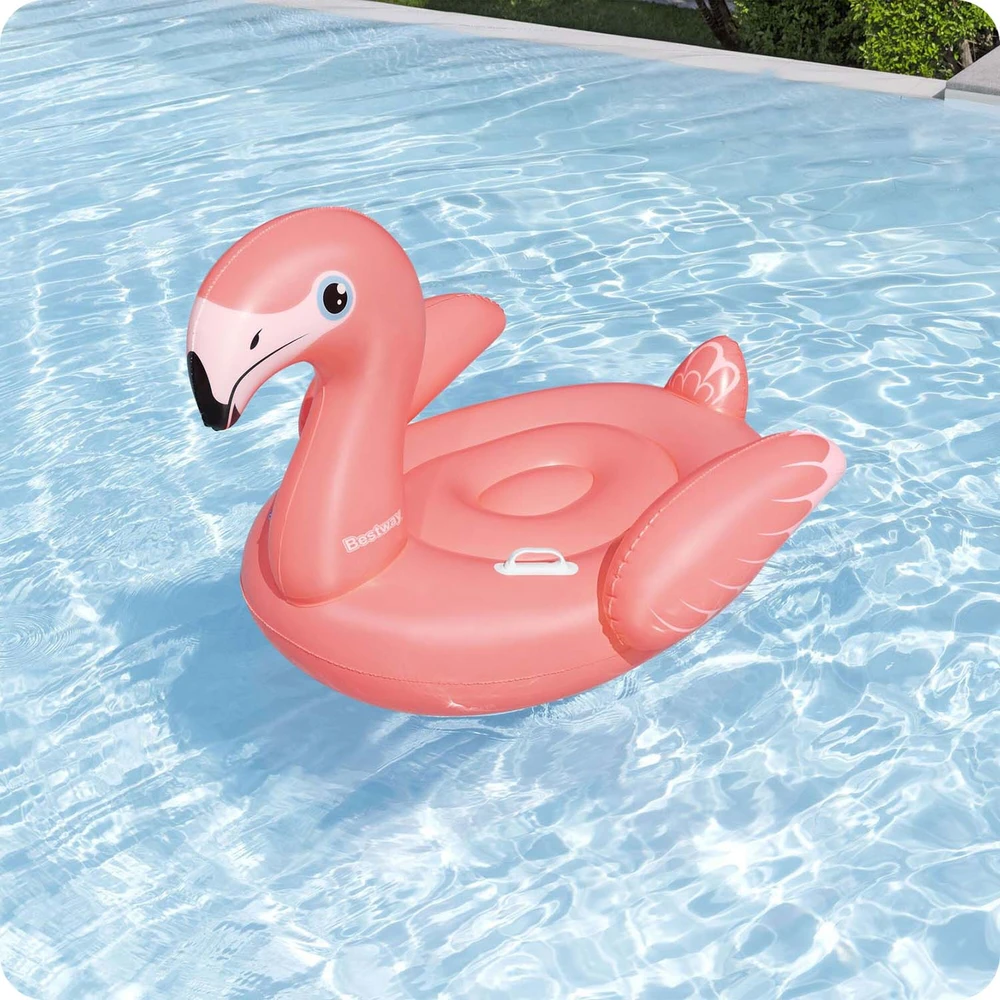 Pripučiamas plaustas Bestway Flamingo, 41525, 138 cm x 107cm