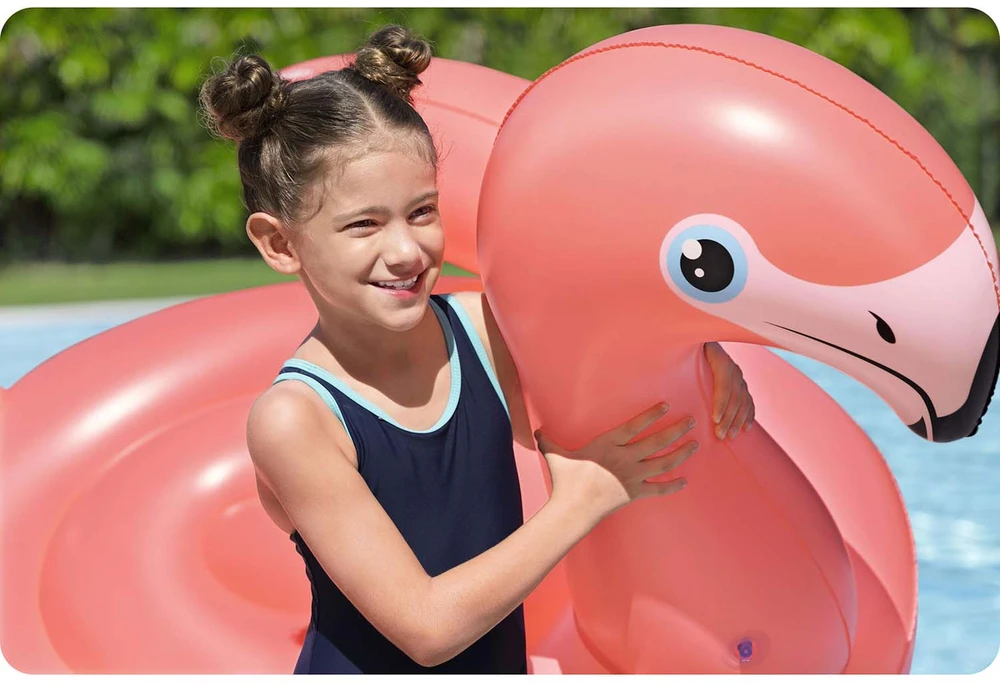Pripučiamas plaustas Bestway Flamingo, 41525, 138 cm x 107cm