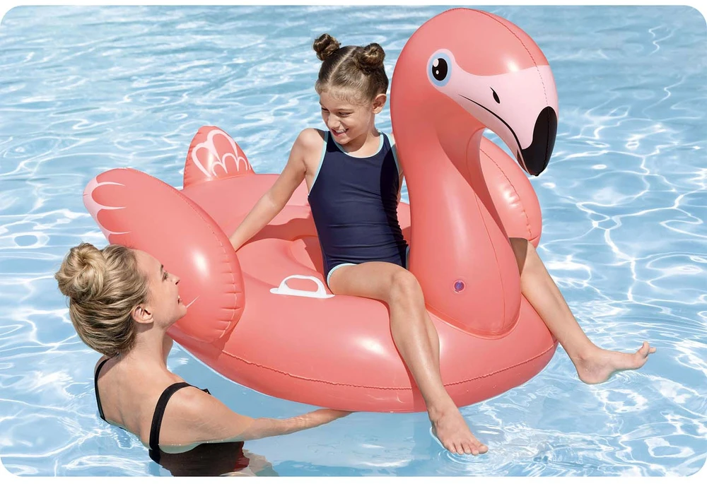 Pripučiamas plaustas Bestway Flamingo, 41525, 138 cm x 107cm