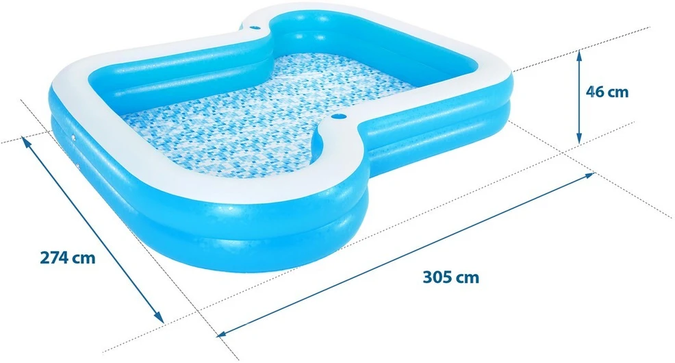 BestWay Family Pool Sunsational PVC Mėlyna