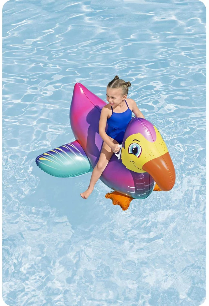 Pripučiamas plaustas Bestway 41504, įvairių spalvų 141x113cm