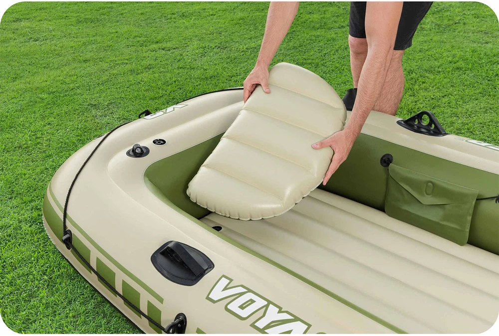 Bestway pripučiamas pontonas + irklai 294 x 137 cm Voyager X3 plaustų rinkinys 65164