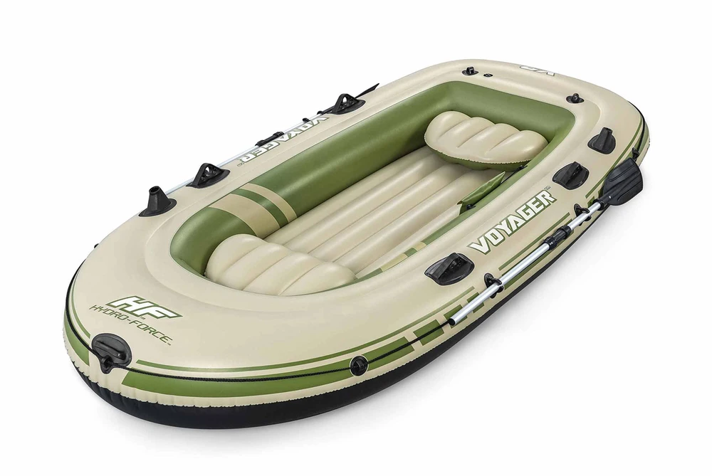 Bestway pripučiamas pontonas + irklai 294 x 137 cm Voyager X3 plaustų rinkinys 65164