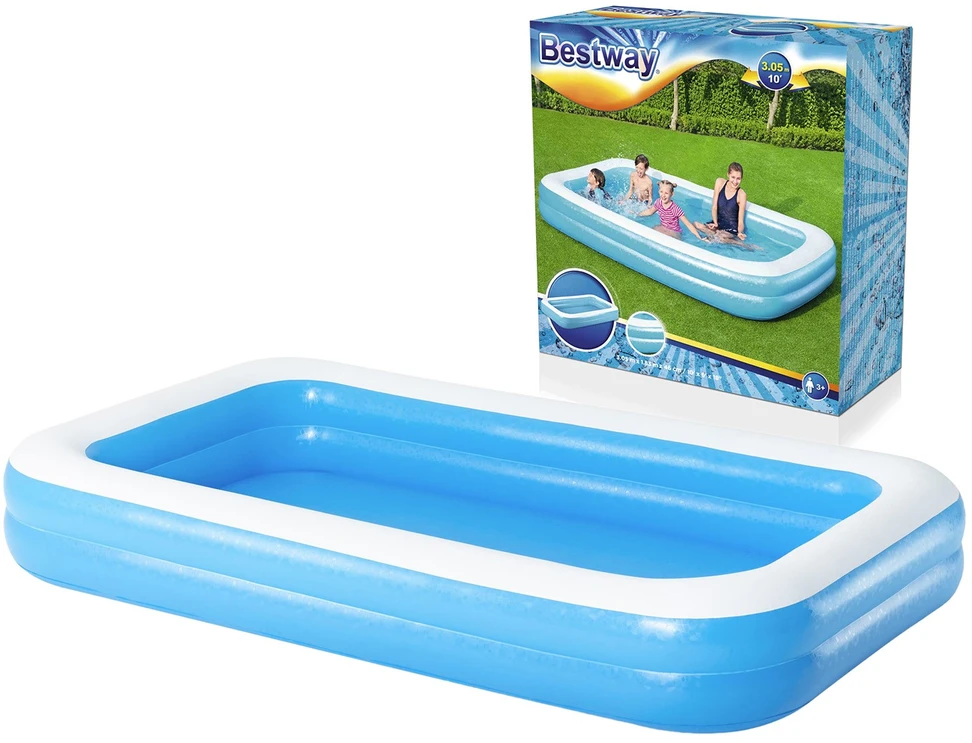 Pripučiamas Baseinas Bestway 305x183x46 cm, Mėlynas 54150 9805