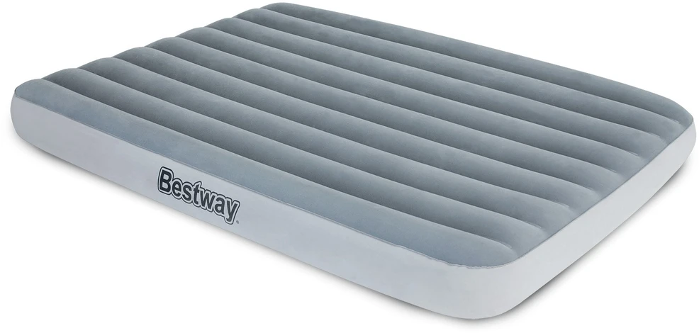 Karalienės dydžio aksominis čiužinys, 203 x 152 x 25 cm, „Bestway 67541“.