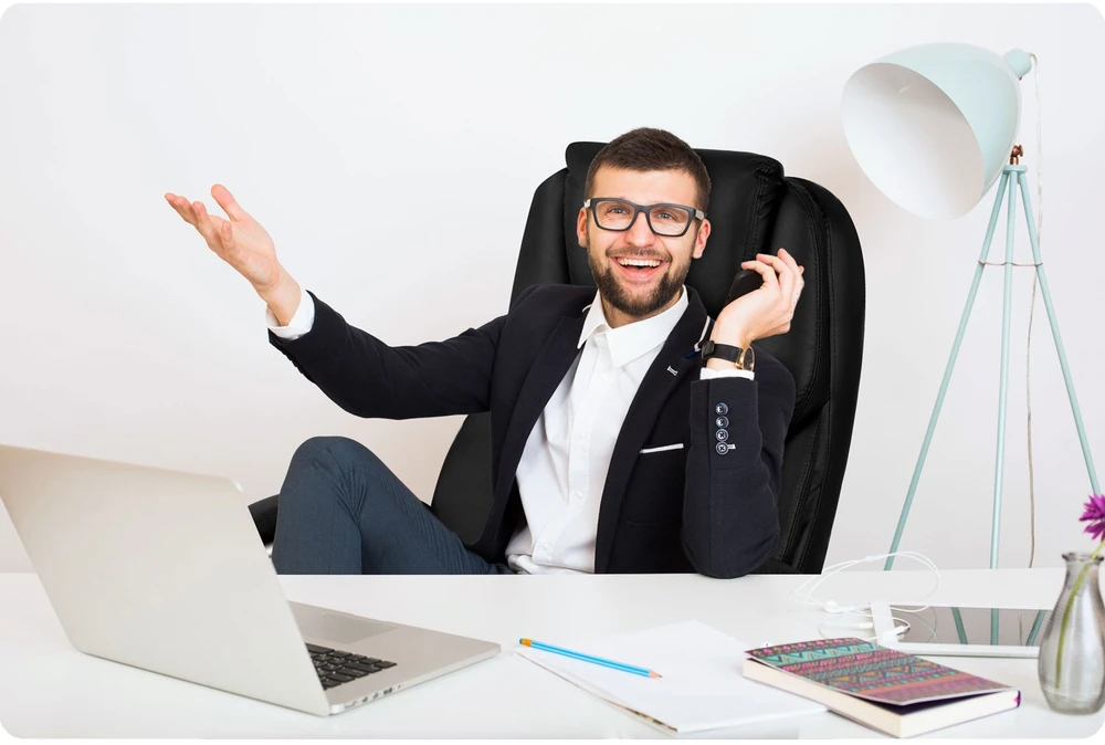 Sofotel Biuro kėdė, ergonomiškas dizainas, reguliuojamas aukštis, su supimo funkcija, patogus sėdėjimas, juoda biuro kėdė