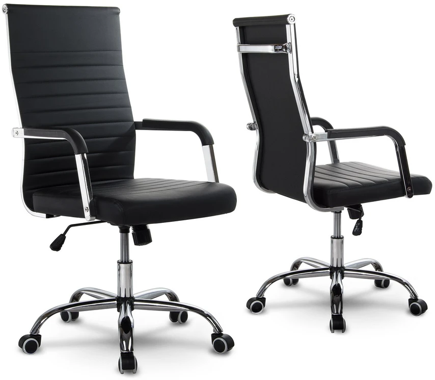 Sofotel Moderni biuro kėdė, ergonomiškas dizainas, juoda vadovo kėdė, pasukama kėdė, patogi darbo kėdė