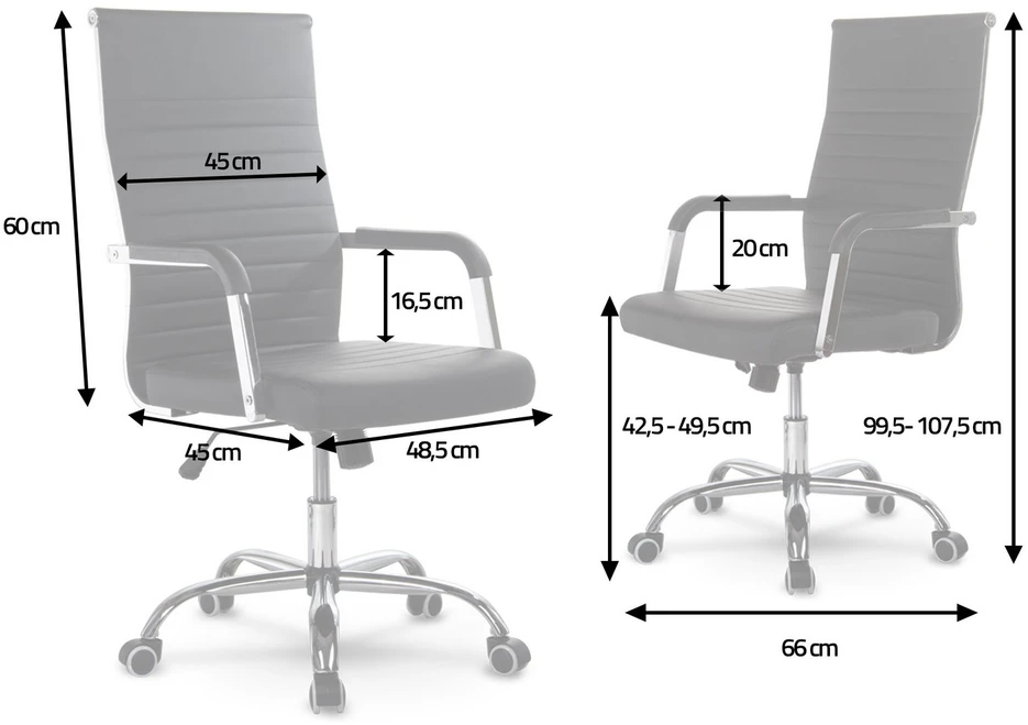 Sofotel Ergonomiška biuro kėdė, modernaus dizaino, ruda dirbtinė oda, reguliuojamo aukščio, pasukama kėdė namų biurui
