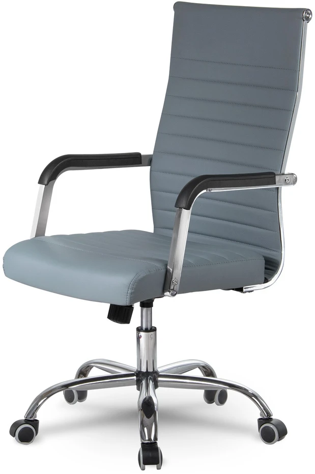 Sofotel Pilka biuro kėdė, modernus dizainas, ergonominė atrama, pasukama kėdė, vadovo kėdė