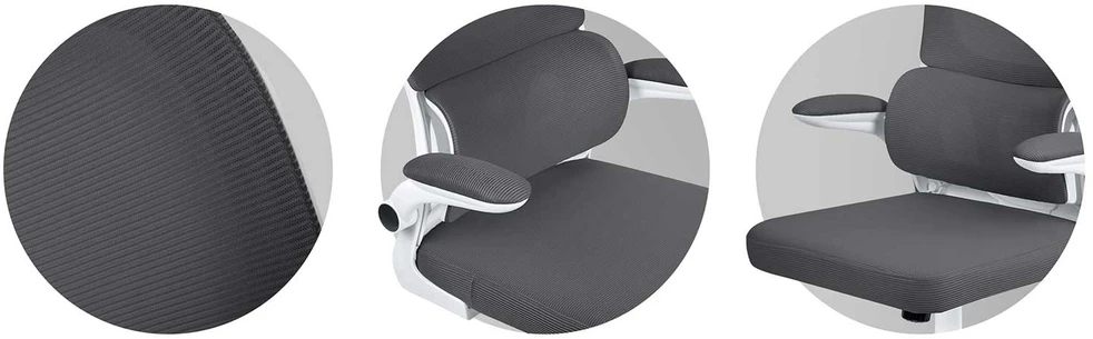 Sofotel Biuro kėdė su tinklelio atlošu, ergonomišku dizainu, reguliuojamu aukščiu, supimo funkcija, patogus sėdėjimas namams ir biurui