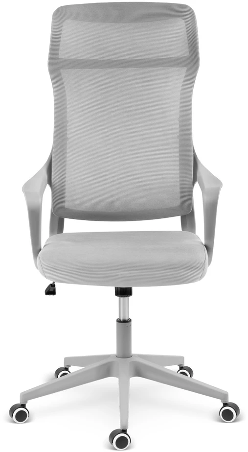 Sofotel Biuro kėdė su tinklelio atlošu, reguliuojamu aukščiu, ergonomišku dizainu, supimo funkcija, pilka darbo kėdė