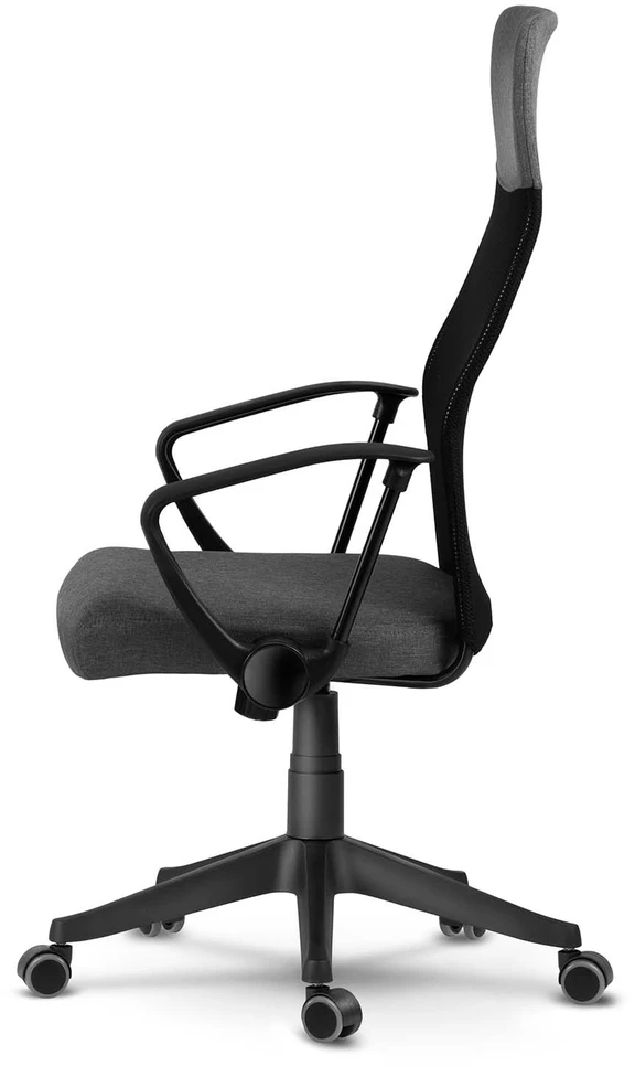 Sofotel Biuro kėdė su tinkleliu, ergonomiško dizaino, reguliuojamo aukščio, tamsiai pilka vadovo kėdė, patogi kompiuterio kėdė