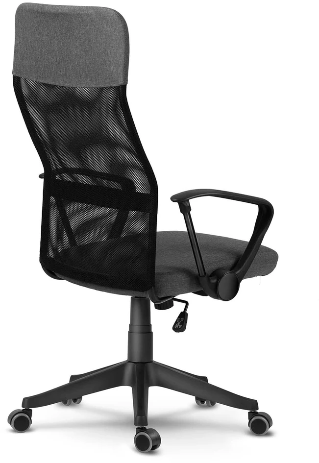 Sofotel Biuro kėdė su tinkleliu, ergonomiško dizaino, reguliuojamo aukščio, tamsiai pilka vadovo kėdė, patogi kompiuterio kėdė