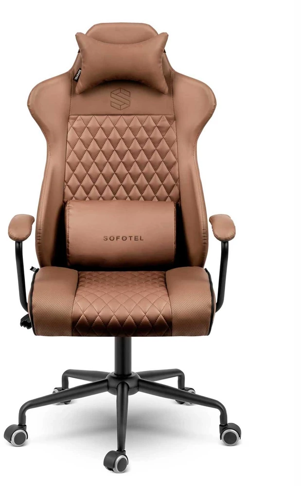 Sofotel Ergonomiška biuro kėdė, reguliuojamo aukščio, su juosmens atrama, supimo funkcija, patogus sėdėjimas namams ir biurui