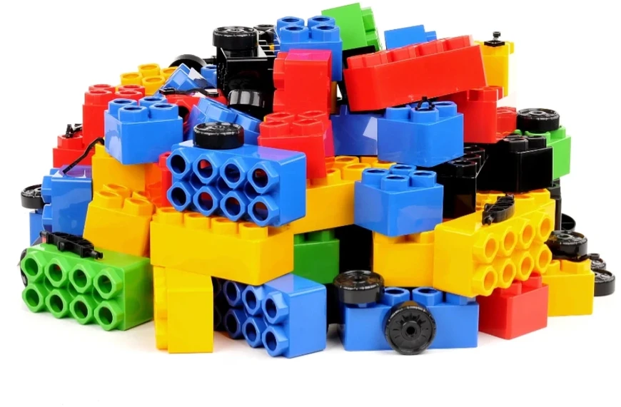 Konstruktorius Bj Plastik Mega Giants Brics + Wheels 141 el.