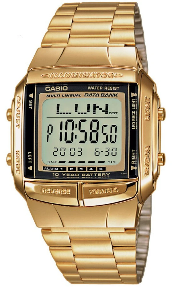 CASIO DATABANK MEN'S WATCH DB-360G-9ADF (zd161b) + BOX