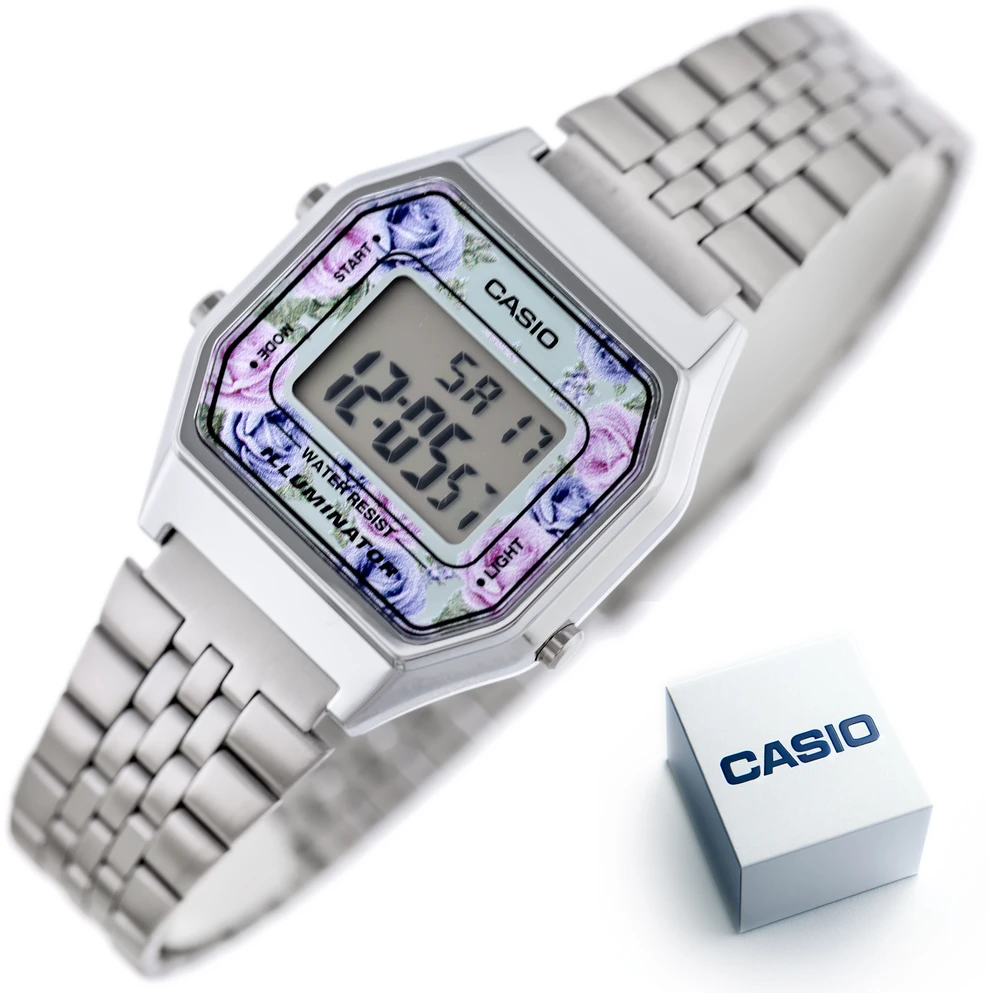 CASIO LA680WA-2C MOTERIS LAIKRODIS (zd631i) + DĖŽĖ