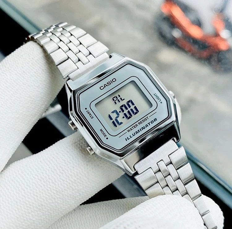 Laikrodis moterims CASIO LA-680WA-7 (zd631b) + BOX
