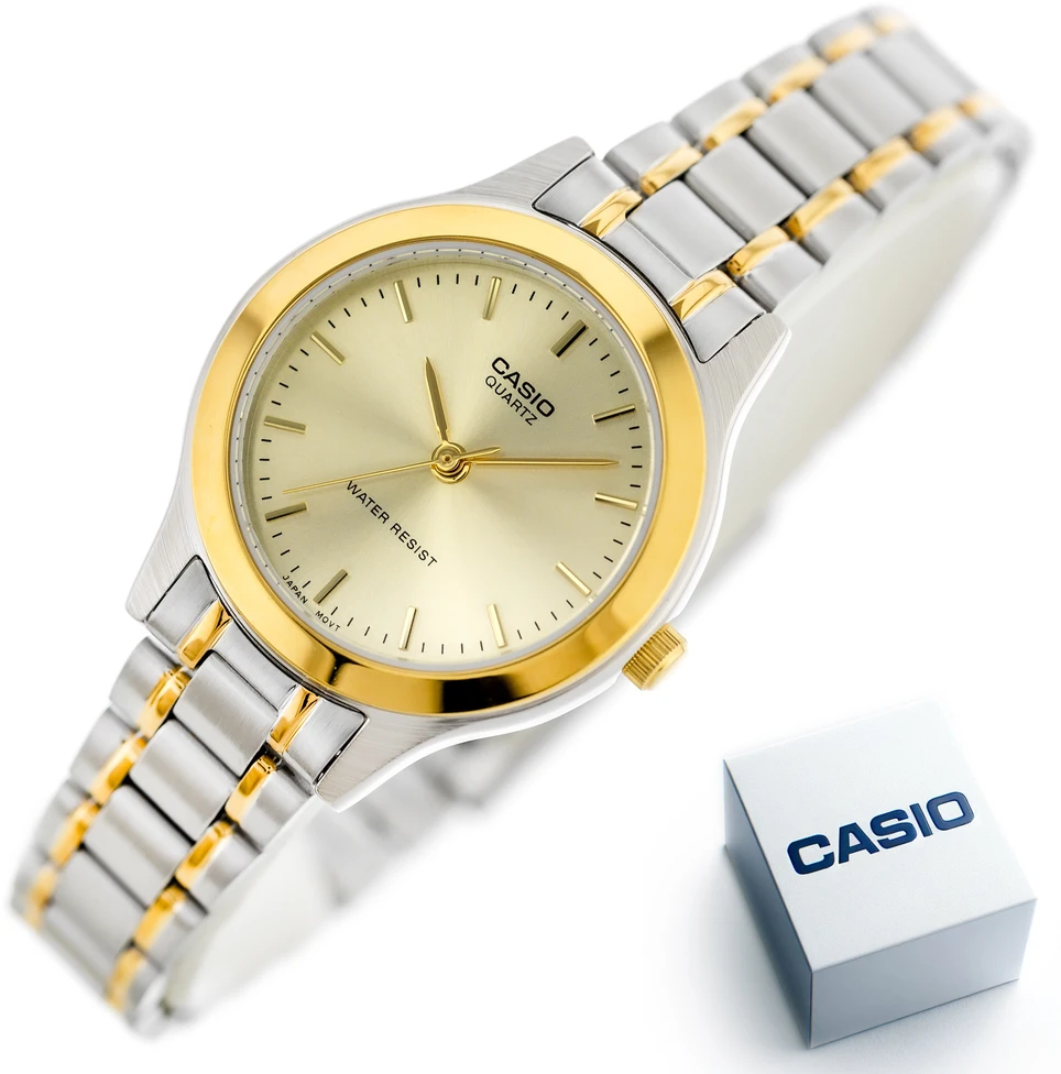CASIO LTP-1128G 9A MOTERIS LAIKRODIS (zd554a) + DĖŽĖ