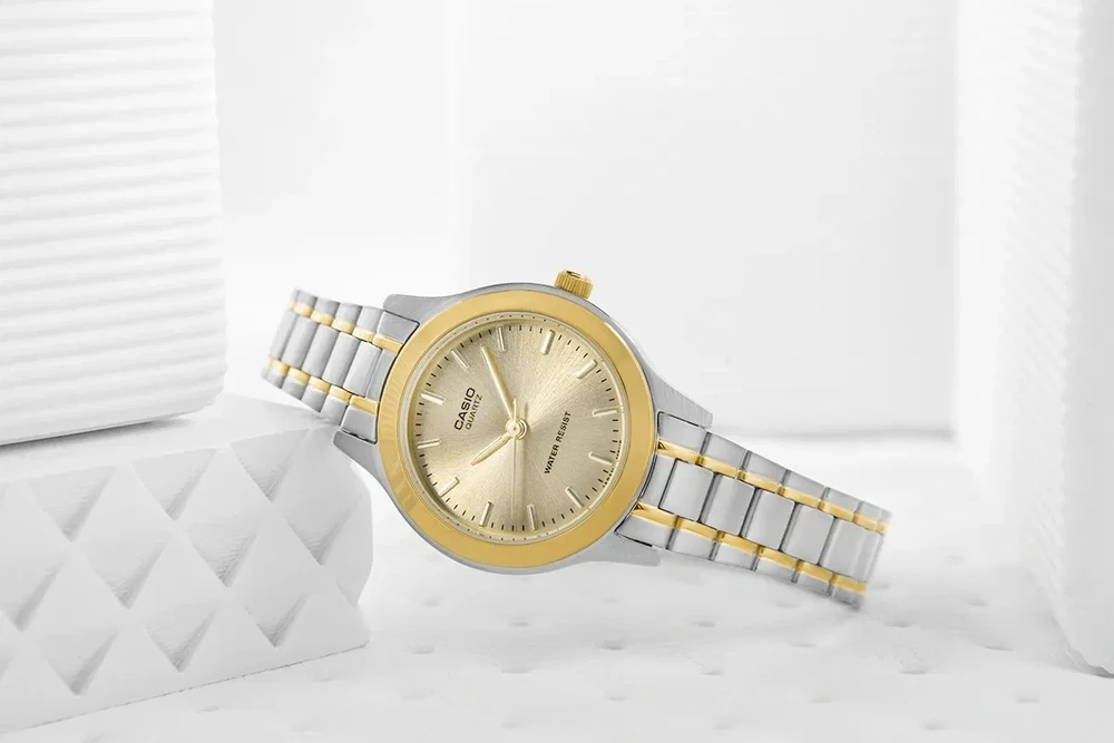 CASIO LTP-1128G 9A MOTERIS LAIKRODIS (zd554a) + DĖŽĖ