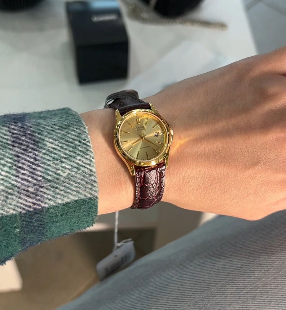 CASIO Moteriškas Laikrodis LTP-1183Q-9A Auksinis Dialas