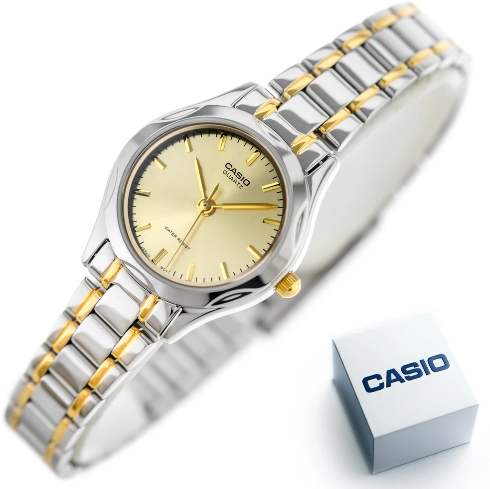 CASIO LTP-1275SG-9A moteriškas laikrodis (zd580b) + dėžutė