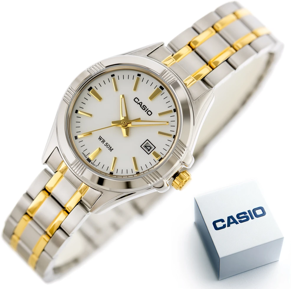 CASIO LTP-1308SG-7AVDF moteriškas laikrodis (zd605c) + dėžutė