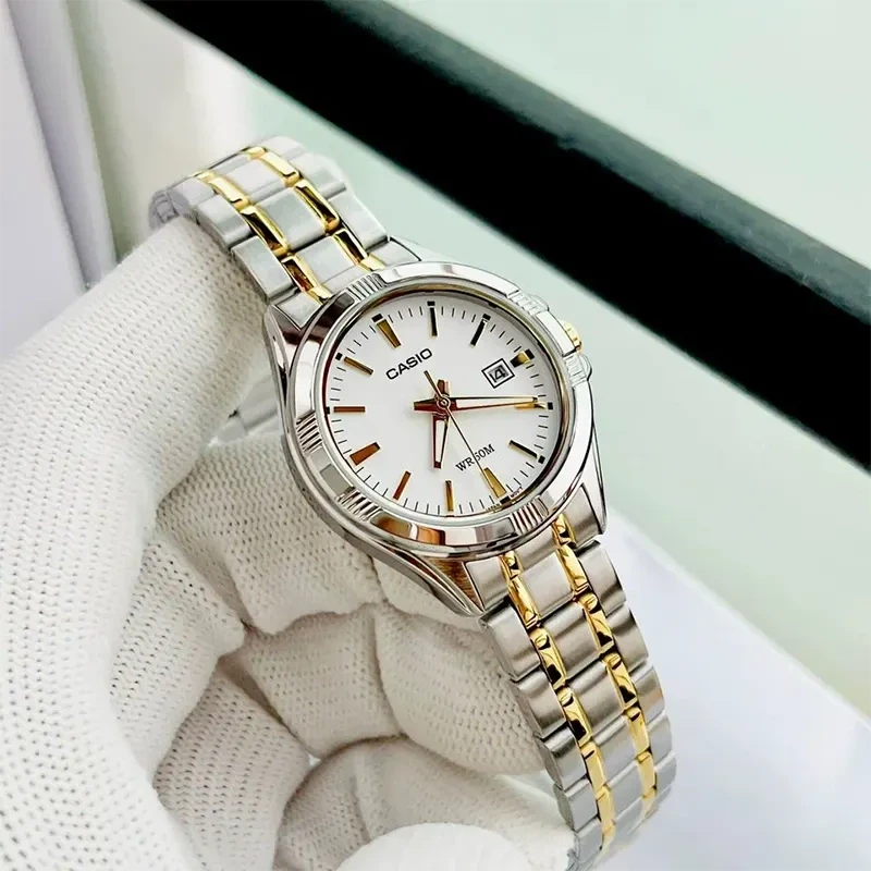 CASIO LTP-1308SG-7AVDF moteriškas laikrodis (zd605c) + dėžutė
