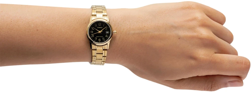 Casio LTP-V002G-1B moteriškas laikrodis + dėžutė