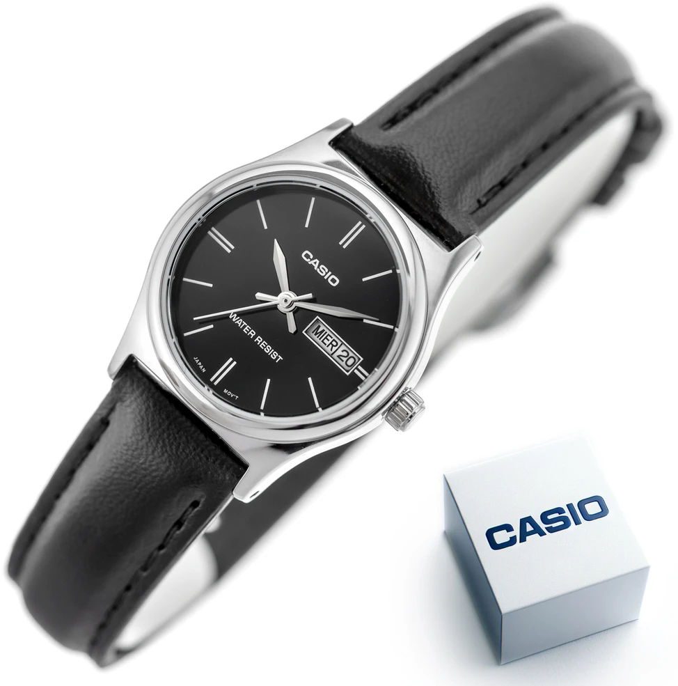 Laikrodis moterims CASIO LTP-V006L-1B2 (zd576b) + dėžutė