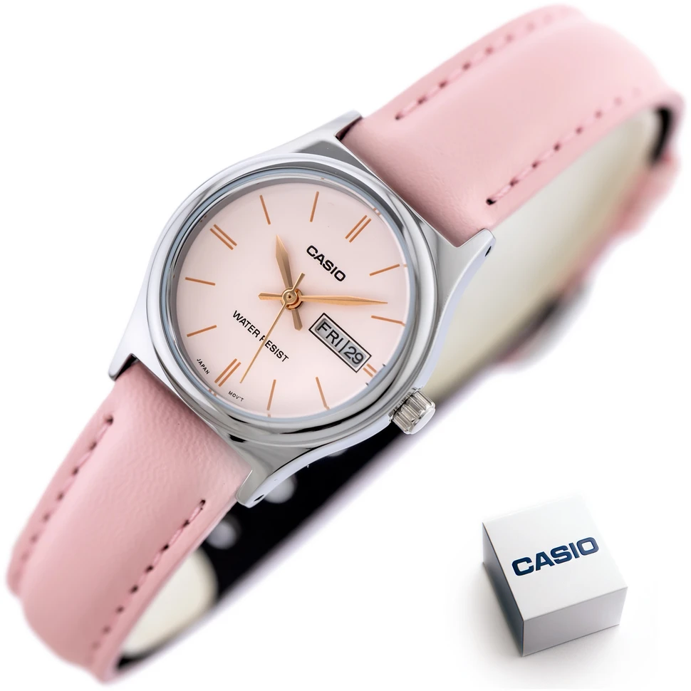 Laikrodis moterims CASIO LTP-V006L-4B (zd576c) + dėžutė