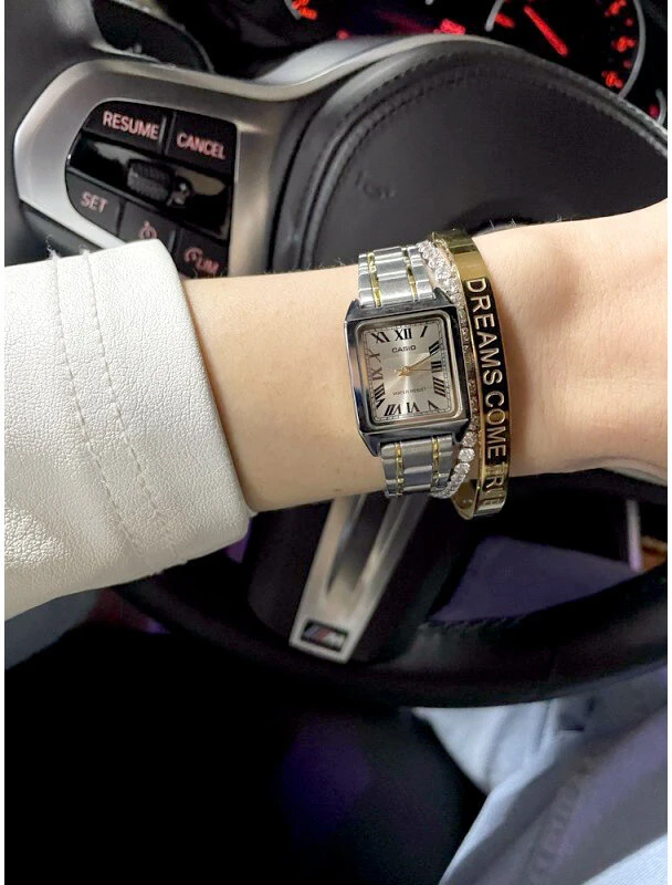 Casio LTP-V007SG-9B moteriškas laikrodis + BOX (zd639h)