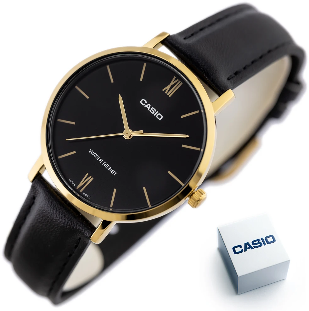 CASIO LTP-VT01GL-1B moteriškas laikrodis + dėžutė (zd634a)