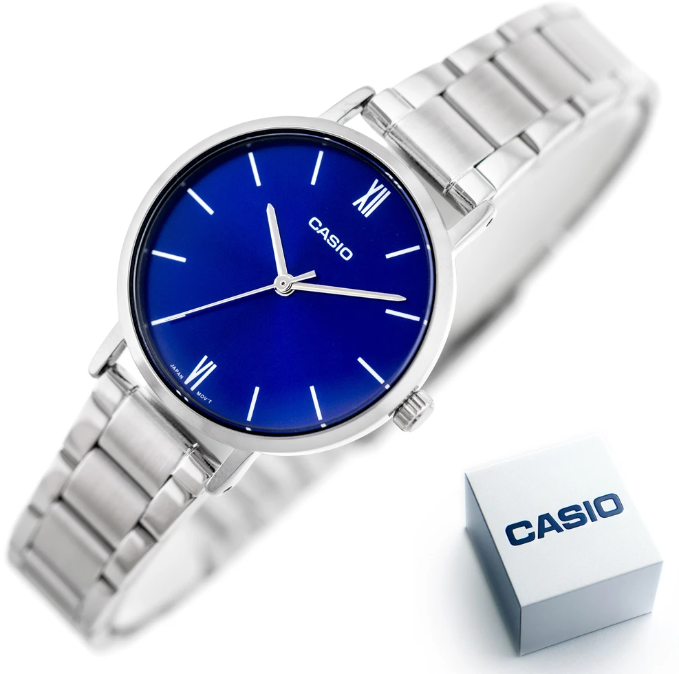 Casio LTP-VT02D-2A moteriškas laikrodis + dėžutė