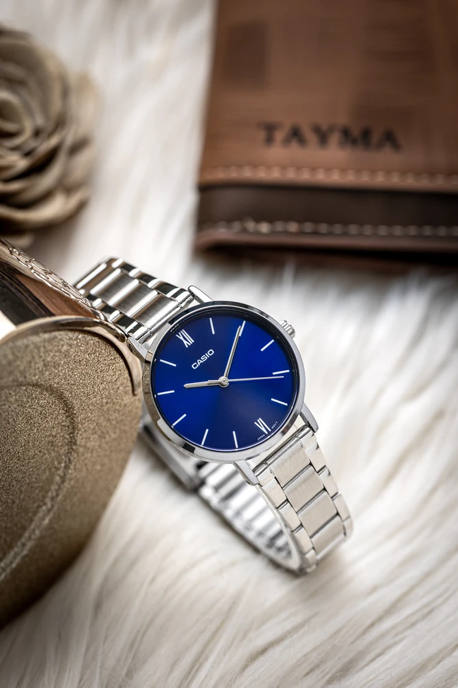 Casio LTP-VT02D-2A moteriškas laikrodis + dėžutė