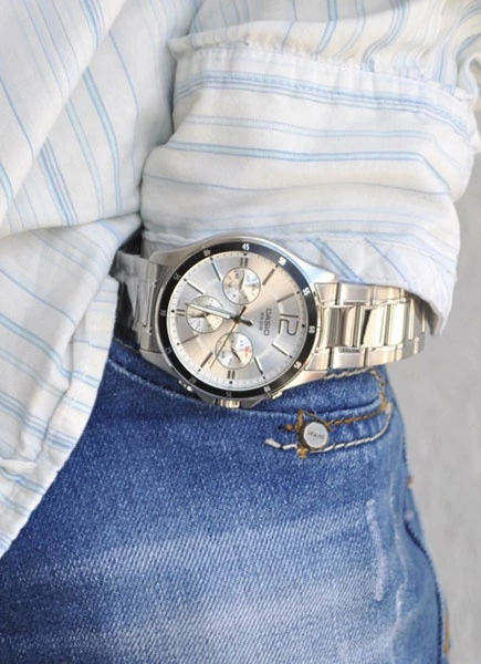 Casio MTP-1374D-7A vyriškas laikrodis (zd063e) + dėžutė