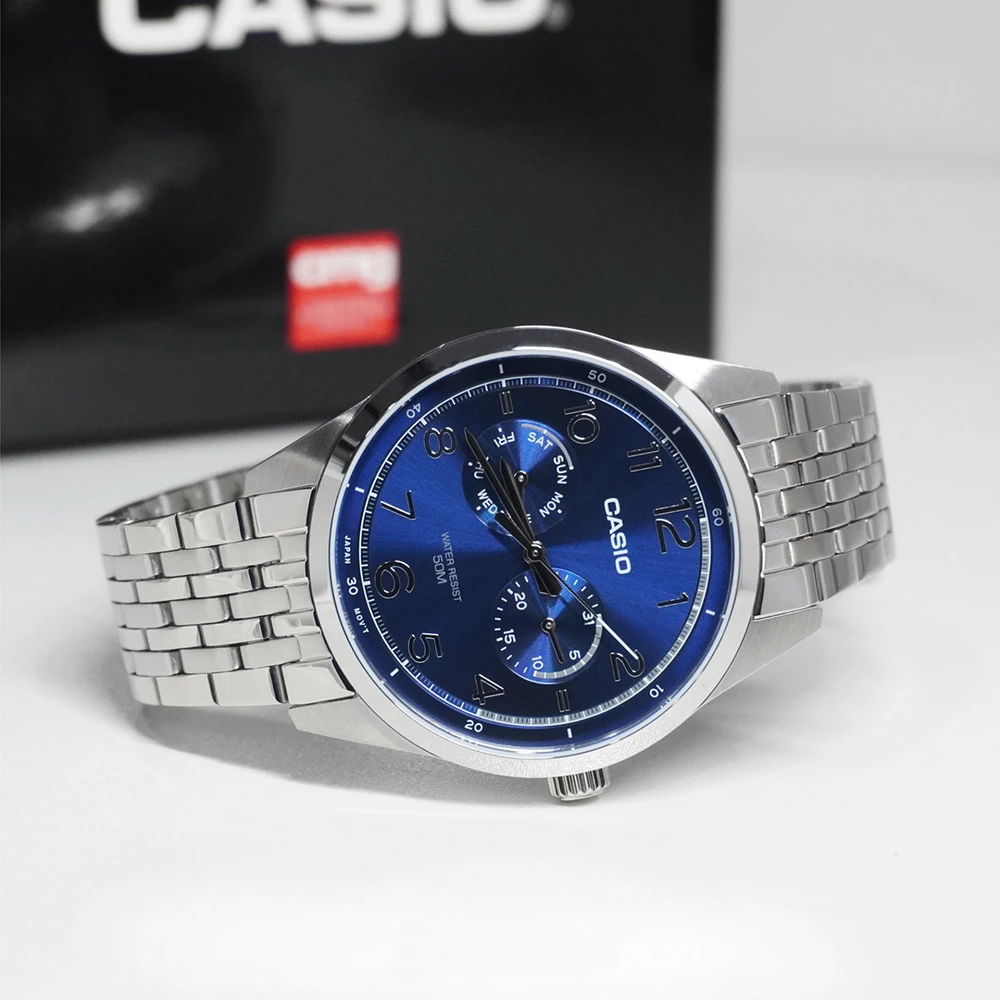 Laikrodis CASIO MTP-E340D-2A MEN'S WATCH (zd264b) + BOX