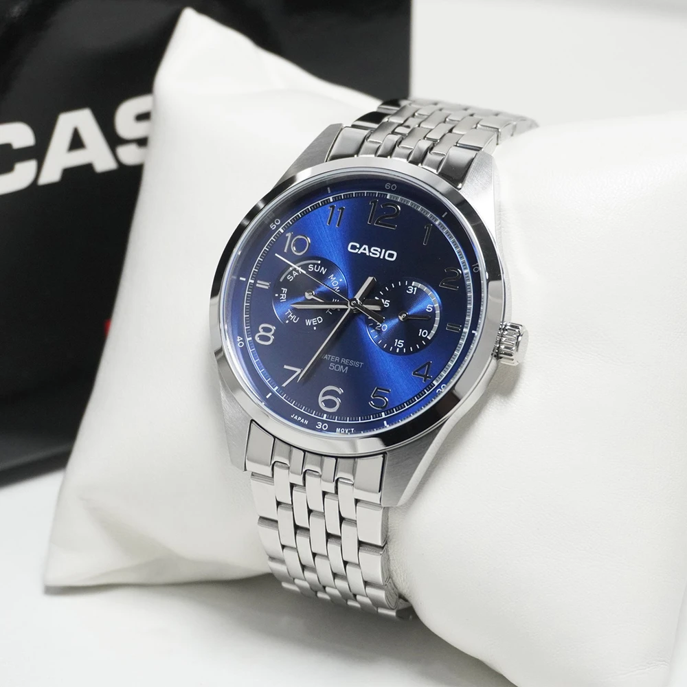 Laikrodis CASIO MTP-E340D-2A MEN'S WATCH (zd264b) + BOX