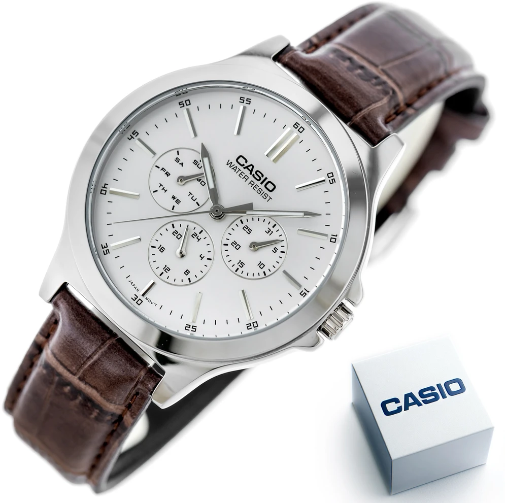CASIO MTP-V300L-7A VYRIŠKAS LAIKRODIS (AE74B) + DĖŽUTĖ