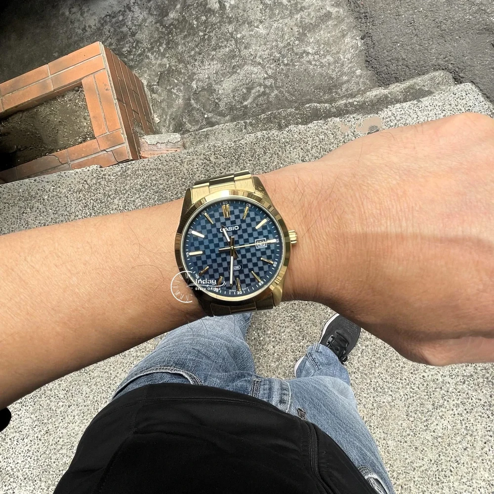 Laikrodis CASIO MTP-VD03G-2A MEN'S WATCH + BOX