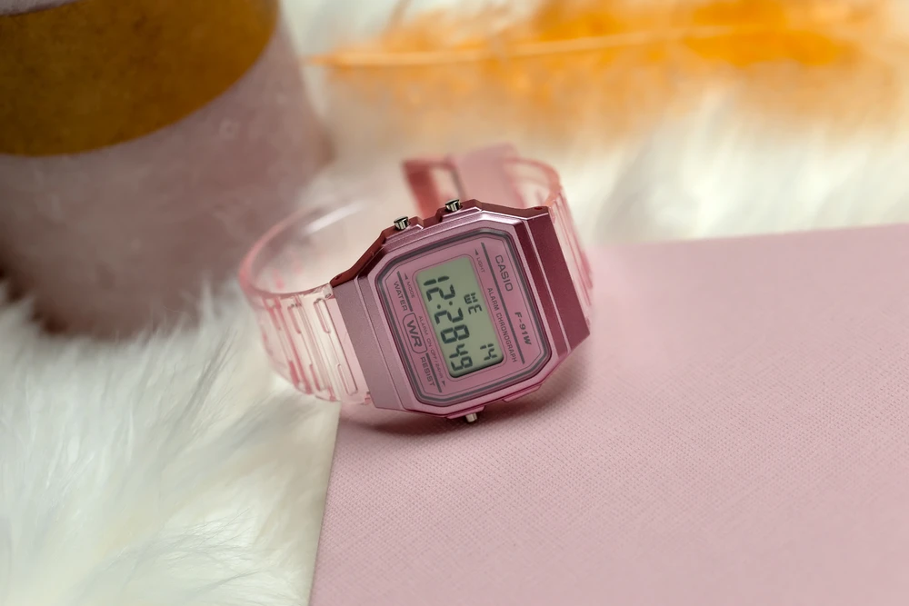 Laikrodis moterims Casio Retro Vintage F-91WS-4 (zd648a) + BOX