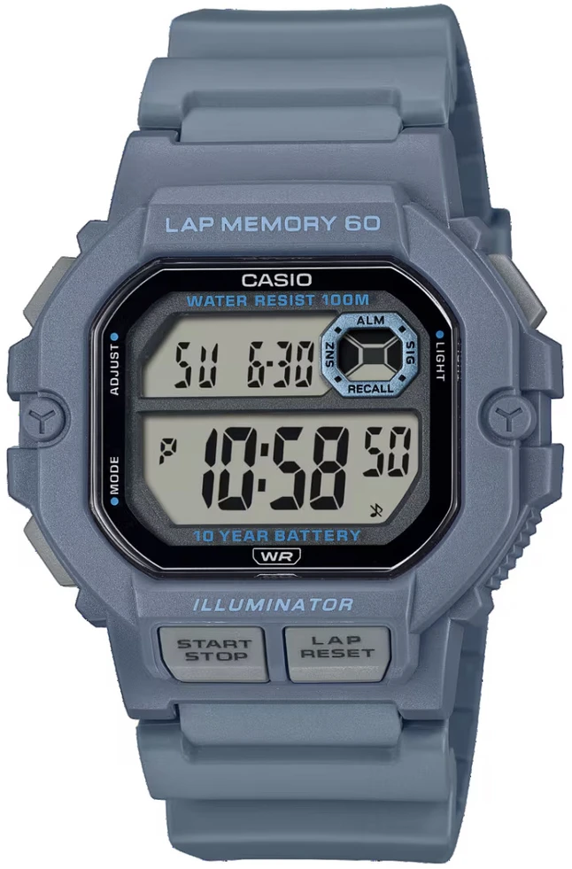 CASIO sportinis vyriškas laikrodis WS-1400H-2A + dėžutė (zd271b)